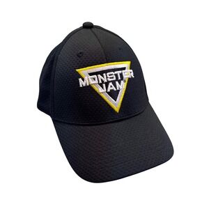 Monster Jam Hat Men's Adjustable Black Embroidered Logo Baseball Cap
